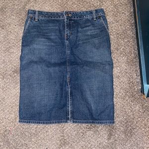 Denim Pencil Skirt - J. Crew